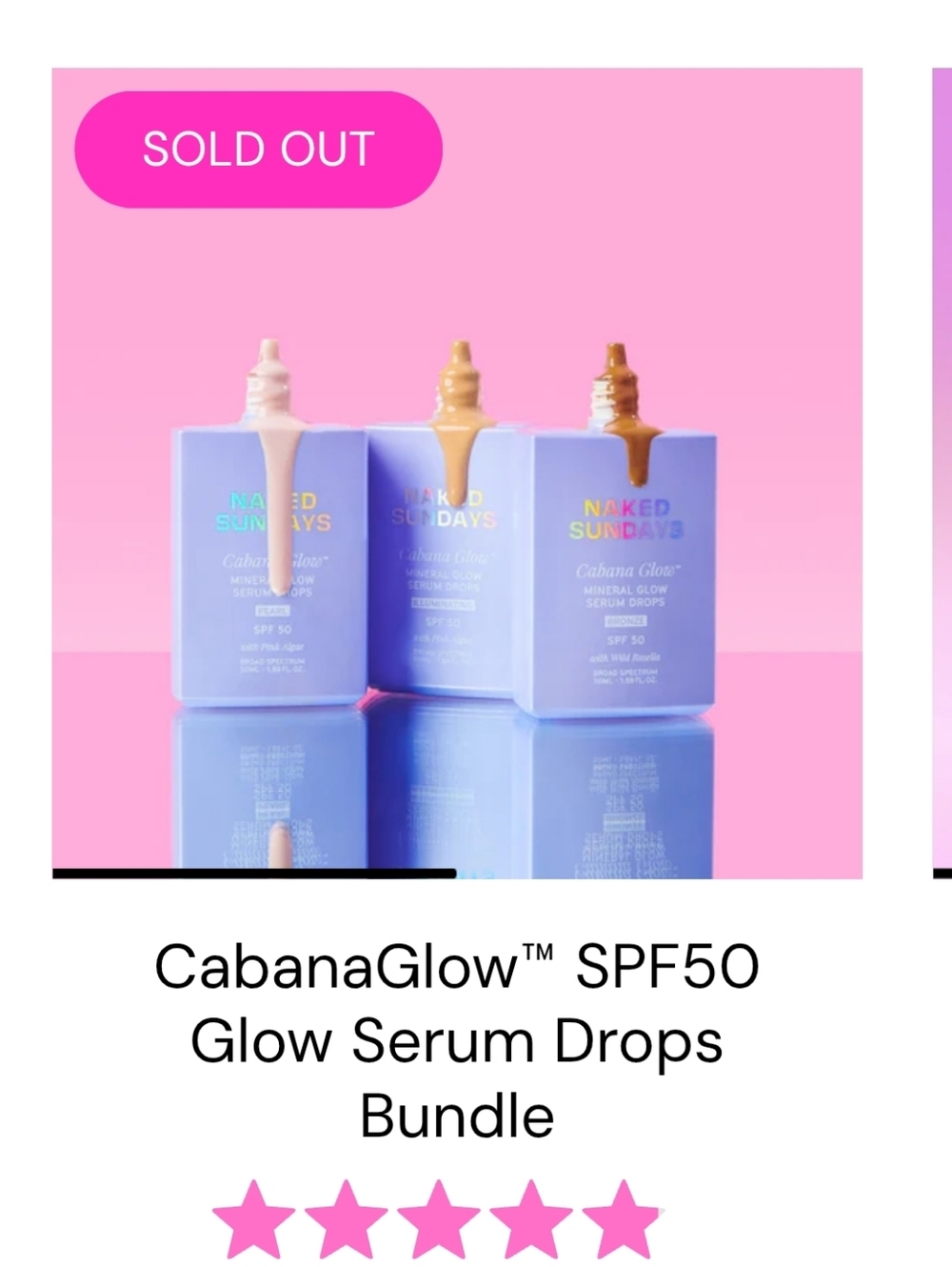 Naked Sundays CabanaGlow Serum Drops Set + Hydrating Hydrogel Mask - Picture 15 of 15